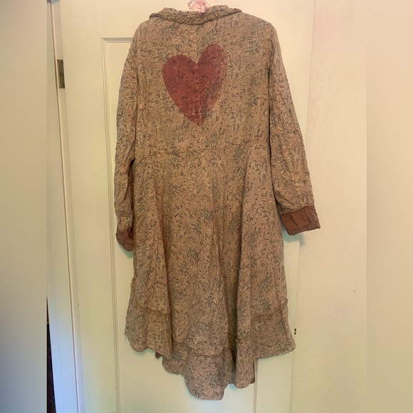 Magnolia Pearl Jacket reversible heart block print - Picture 2 of 3